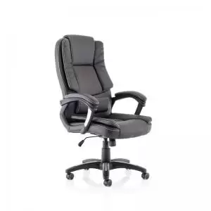 Image of Dakota High Back Black Leather Look Chair