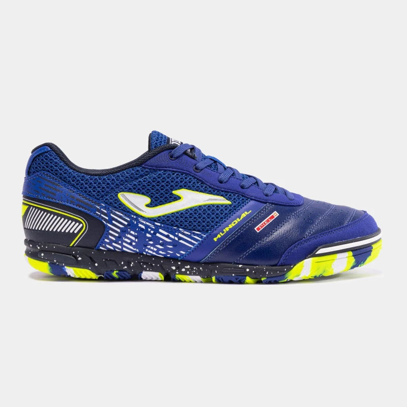 Image of Joma Mundial Leather Indoor Football Trainers - Blue Blue 6