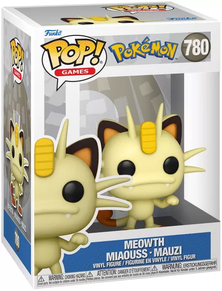 image of Pokemon Meowth - Miaouss - Mauzi vinyl figurine no. 780 Funko Pop! multicolour