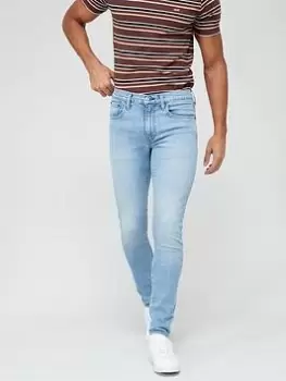 Image of Levis Skinny Taper Fit Jeans - Light Wash, Light Wash, Size 32, Length Long, Men