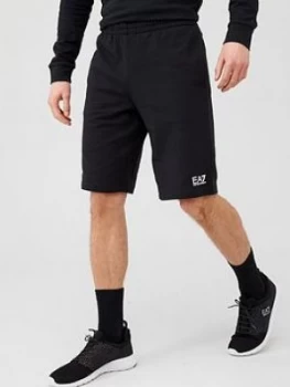 image of Emporio Armani EA7 Core ID Logo Jersey Shorts Black Size 3XL Men