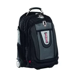 image of Gino Ferrari Brio Wheeled Backpack BlackGrey GF506 MD57647