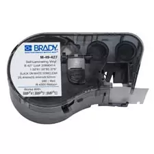 image of Brady 131580 Black, White Self-adhesive printer label