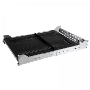 image of Startech.com 2u Vented Sliding Rack Shelf With Cable Management Arm An