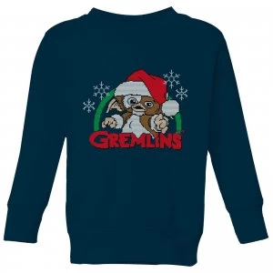 Image of Gremlins Another Reason To Hate Christmas Kids Sweatshirt - Navy - 11-12 Years