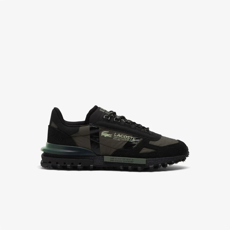 Image of Lacoste Elite Active Trainers Black Green male UK 8
