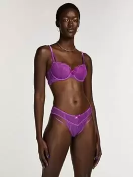 Image of Hunkemoller Fleur Brazilian Brief - Purple, Purple Size M Women