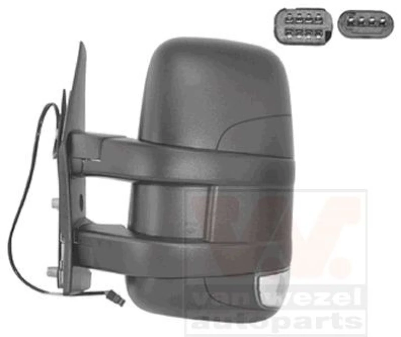 Image of VAN WEZEL Wing mirror VAN WEZEL 2815807