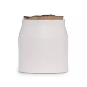 Image of Tower Natural Life Small Ceramic Storage Jar with Weathered Cork Lid