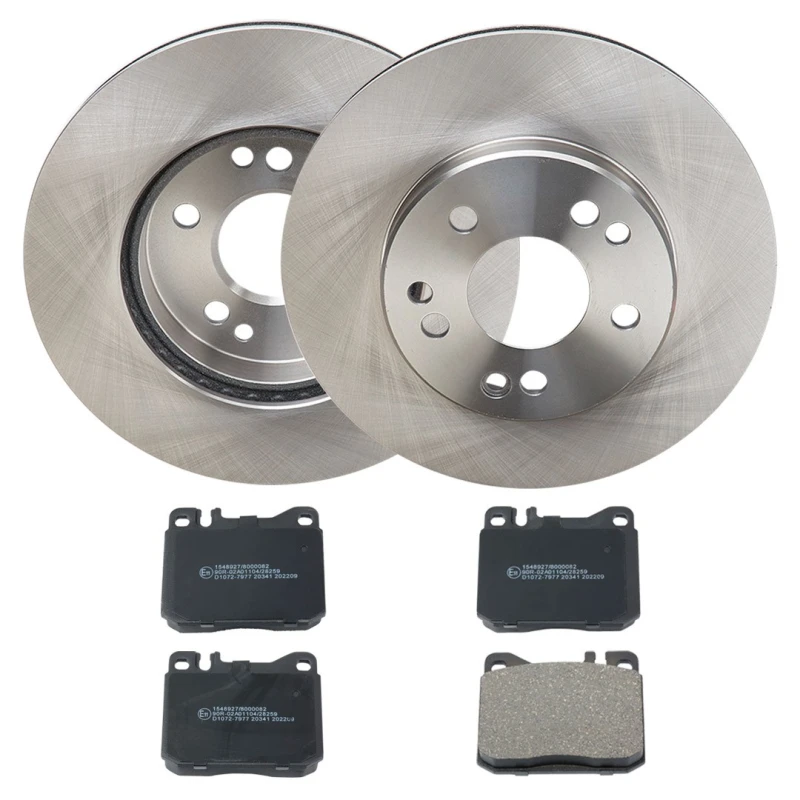 Image of RIDEX 3405B2991 Brake disc and pads set Front Axle, Brake Disc Type: Vented, prepared for wear warning indicator Brake Set,disc brakes (3405)