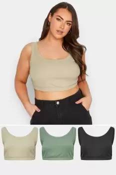 image of 3 Pack Crop Tops