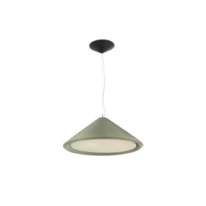 Hue 3 Light Small Dome Ceiling Pendant Olive green, E27