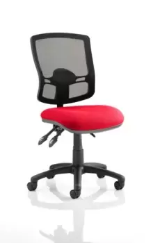 Image of Eclipse Plus III Lever Task Operator Chair Deluxe Mesh Back With Bespoke Colour Seat In Bergamot Cherry
