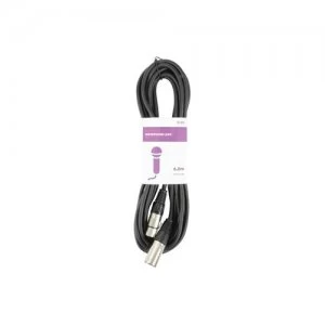 Image of Qtx 190.082UK audio cable 6m XLR (3-pin) Black