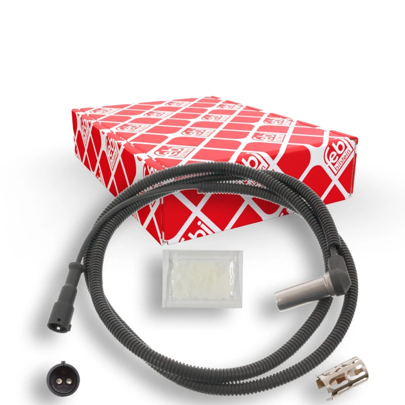 Image of FEBI BILSTEIN 46016 ABS Sensor Front Axle Right, with bush Sensor,wheel speed (412)