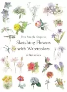 Image of five simple steps to sketching flowers with watercolors