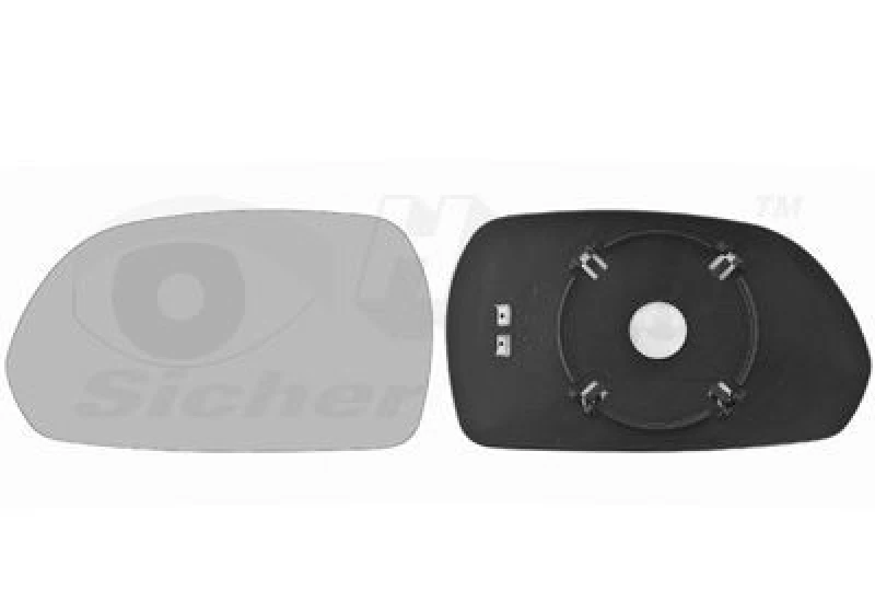 Image of VAN WEZEL Wing mirror glass VAN WEZEL 8218837