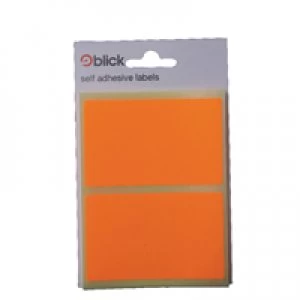 image of Blick Orange Fluorescent Labels in Bags 50x80mm Pack of 160 RS010852