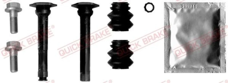 Image of QUICK BRAKE Guide sleeve kit, brake caliper QUICK BRAKE 113-1357X