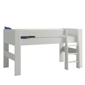 image of Steens For Kids Mid Sleeper Bed - White