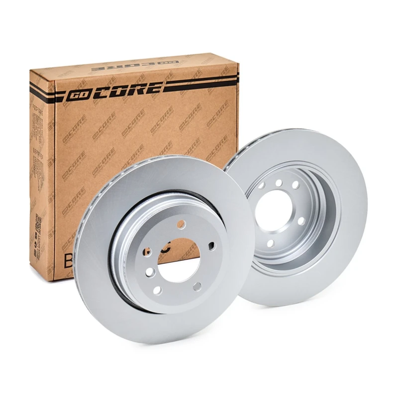 Image of goCORE GCH20166 Brake disc Rear Axle, Vented, Grey Cast Iron, Coated, High-carbon, with bolts/screws Grey Cast Iron Brake Disc (82)