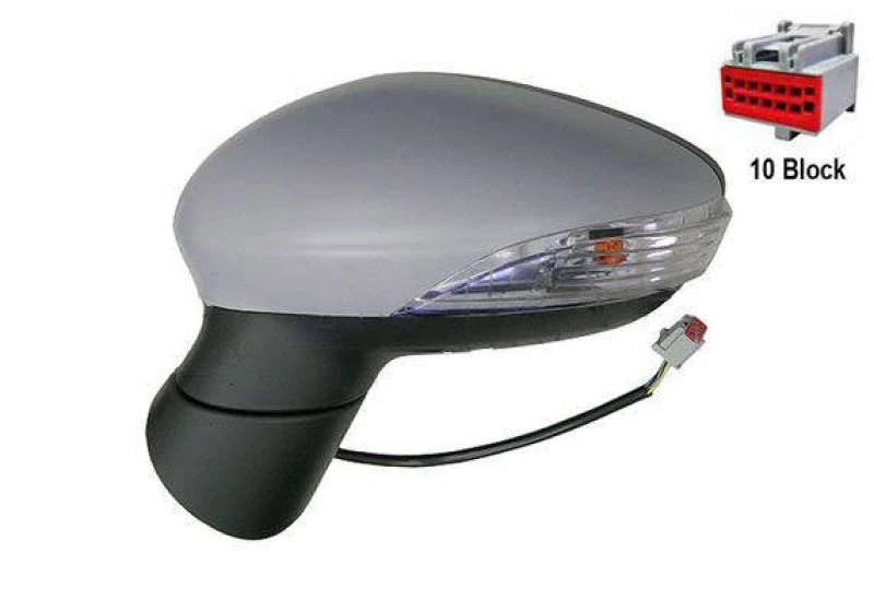 Image of ALKAR 6141362 Wing mirror Left, Electric, Aspherical, primed Outside Mirror (50)