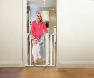 image of Dreambaby White Ava Slimline Security Gate