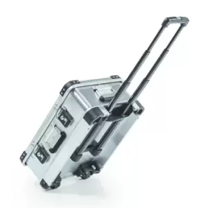 image of ZARGES Mobile aluminium box, capacity 28 l, external dims. LxWxH 550 x 400 x 233 mm