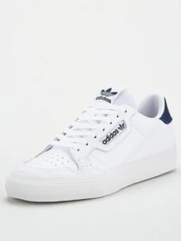 Image of Adidas Originals Continental Vulc Leather - White