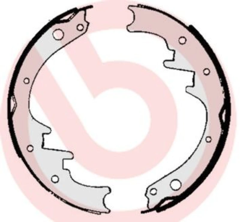 Image of BREMBO Brake Shoe Set BREMBO S 37 501
