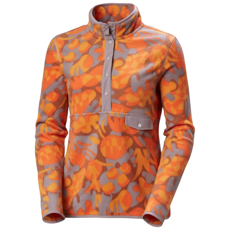 Image of Helly Hansen Womens printed fleece Helly Hansen Maridalen Orange Female L