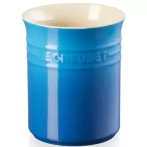 Image of Le Creuset Stoneware Small Utensil Jar Marseille Blue