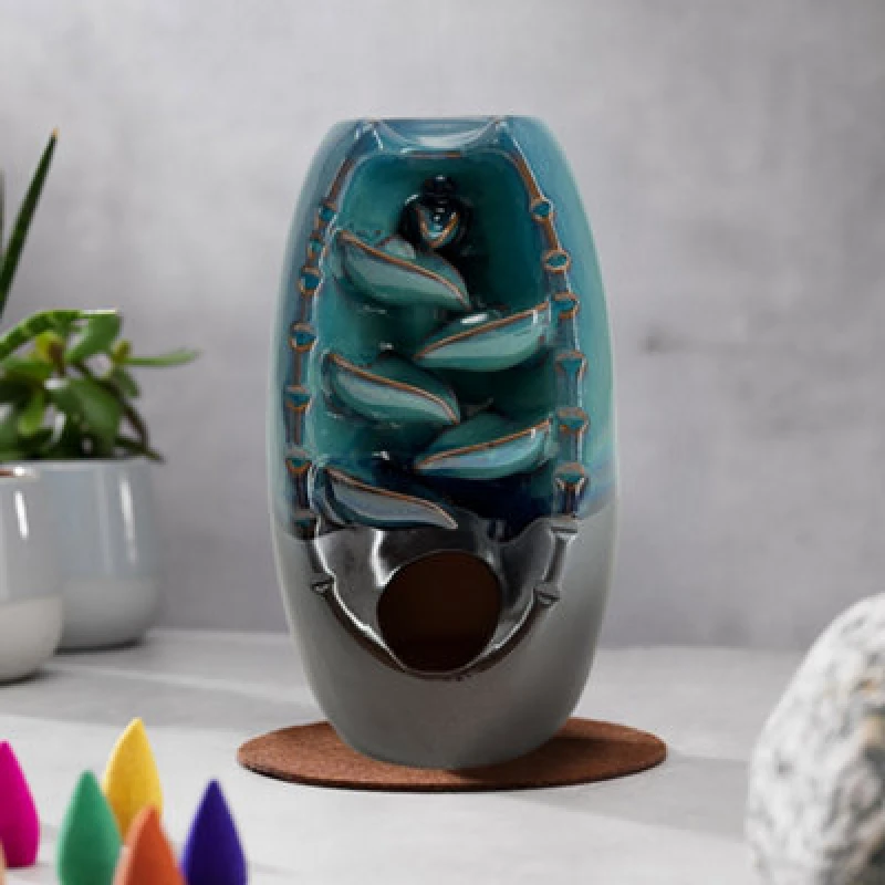 Image of Wellbeing Cascading Smoke Incense Burner - Wellbeing PI99501