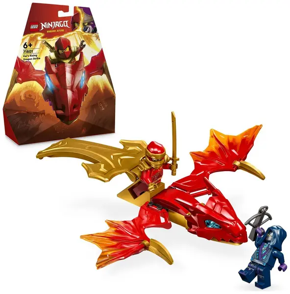 Image of LEGO NINJAGO Kai's Rising Dragon Strike Ninja Toy Set 71801