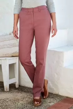 Image of Lola Adjustable Waist Straight Leg Trousers 27"