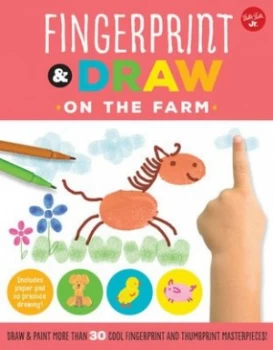 Image of Fingerprint and Draw on the Farm by Maite Balart Book