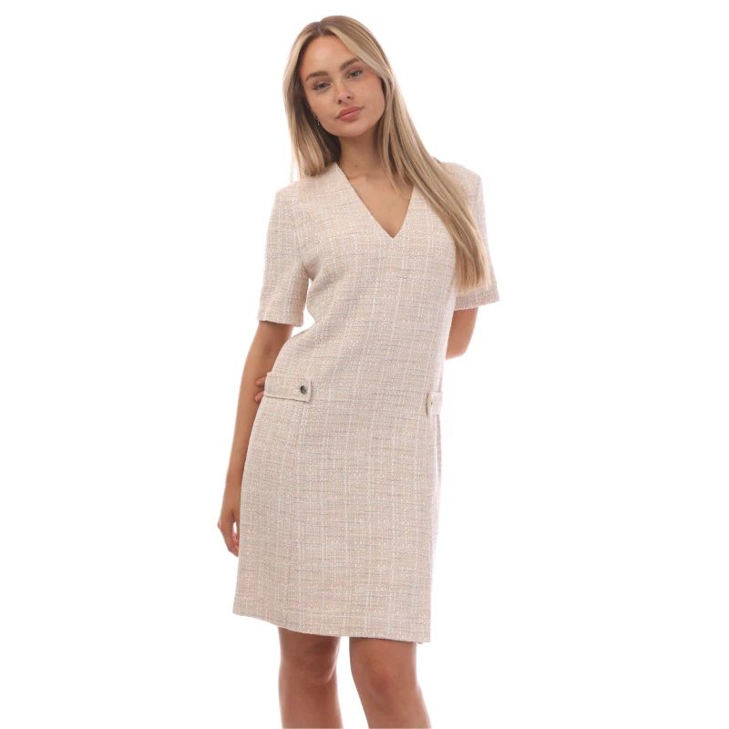 Image of Boss Womens Destena Mini Dress Open Misc female 6 (XS)