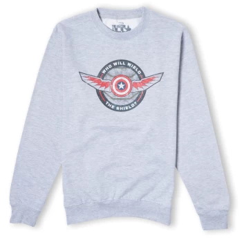 Image of Falcon and Winter Soldier Who Will Wield The Shield Unisex Sweatshirt - Grey - L