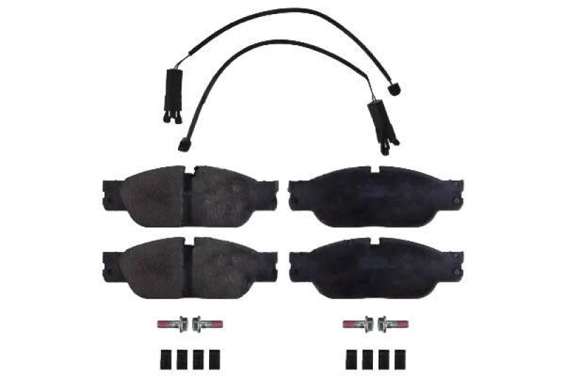 Image of Blue PRINT ADJ134234 Brake pad set Front Axle, incl. wear warning contact, with bolts/screws Brake Pad Set,disc brake (402)