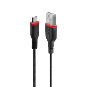 Image of Lindy 3m Reinforced USB Type A to Micro-B Cable