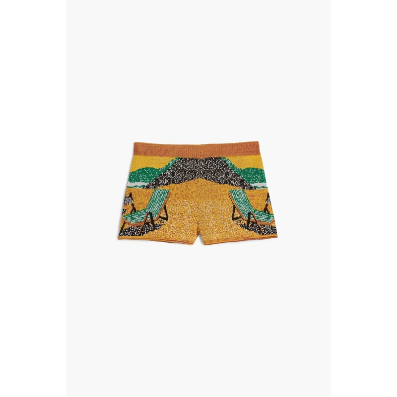 Image of Womens swim shorts Desigual Tulum Marron Female S