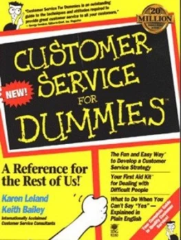 Image of Customer Service for Dummies by Karen Leland Paperback