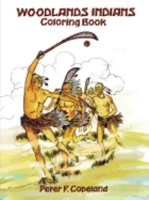 Image of woodlands indians coloring book