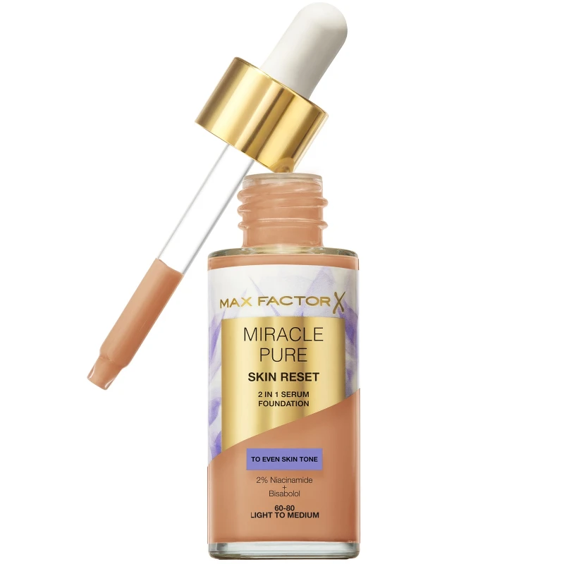 Image of Max Factor Miracle Pure Serum Foundation 04 Light to Medium 30ml