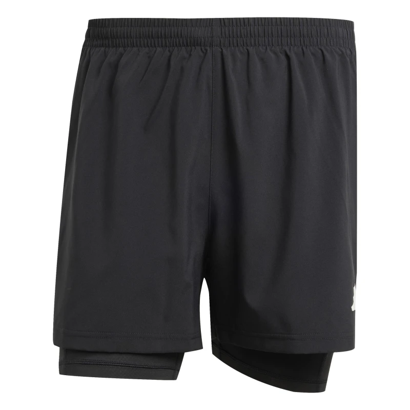 Image of adidas Own the Run 2-in-1 Running Shorts Mens Black male XL