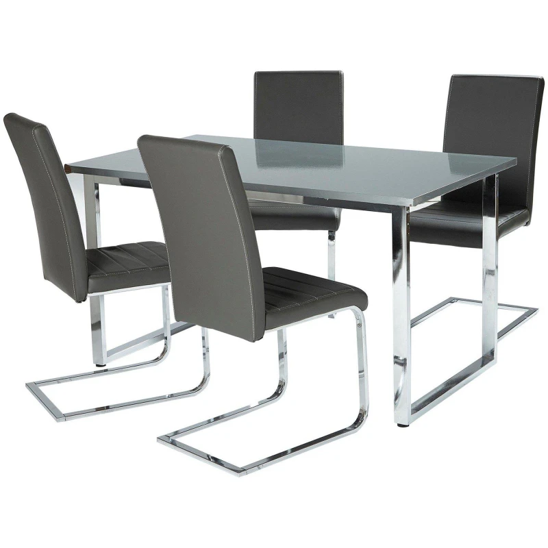 Image of Homelife Milan Dining Set 00 - Grey Grey One Size