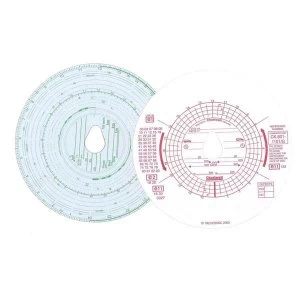 image of Chartwell Combined Manual and Automatic Tachograph Discs Kienzle Pack of 100