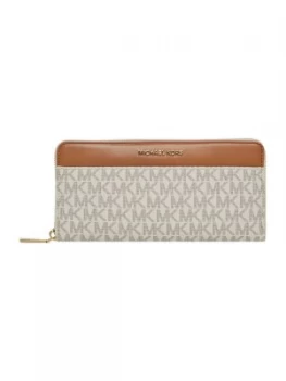 image of Michael Kors Mercer zip around purse Neutral