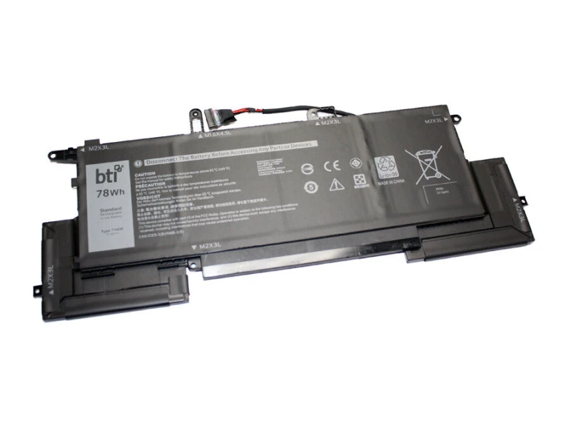Image of BTI BTI 78Wh 6 cell 8RTVG compatible battery for DELL INSPIRON 14 7000 (7400) LATITUDE 9410 2-IN-1 LATITUDE 7400 2-IN-1 7146W-BTI