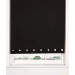 Image of Square Eyelet Roller Blind Black 1.8 x 1.6 M
